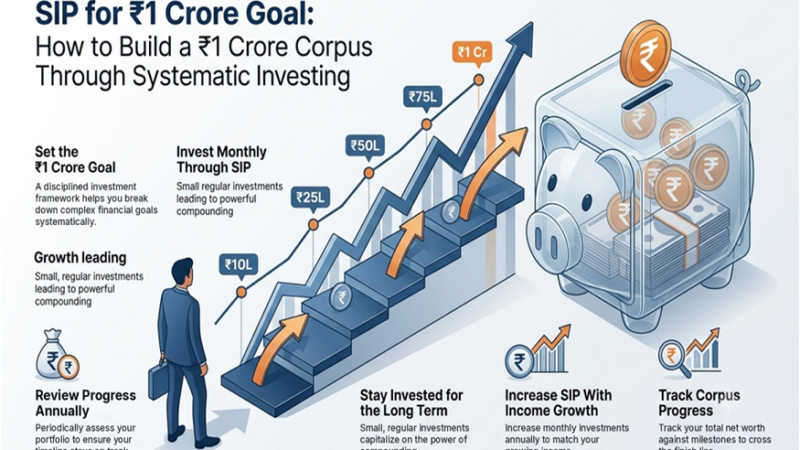 SIP for ₹1 Crore Goal: How to Build a ₹1 Crore Corpus Through Systematic Investing